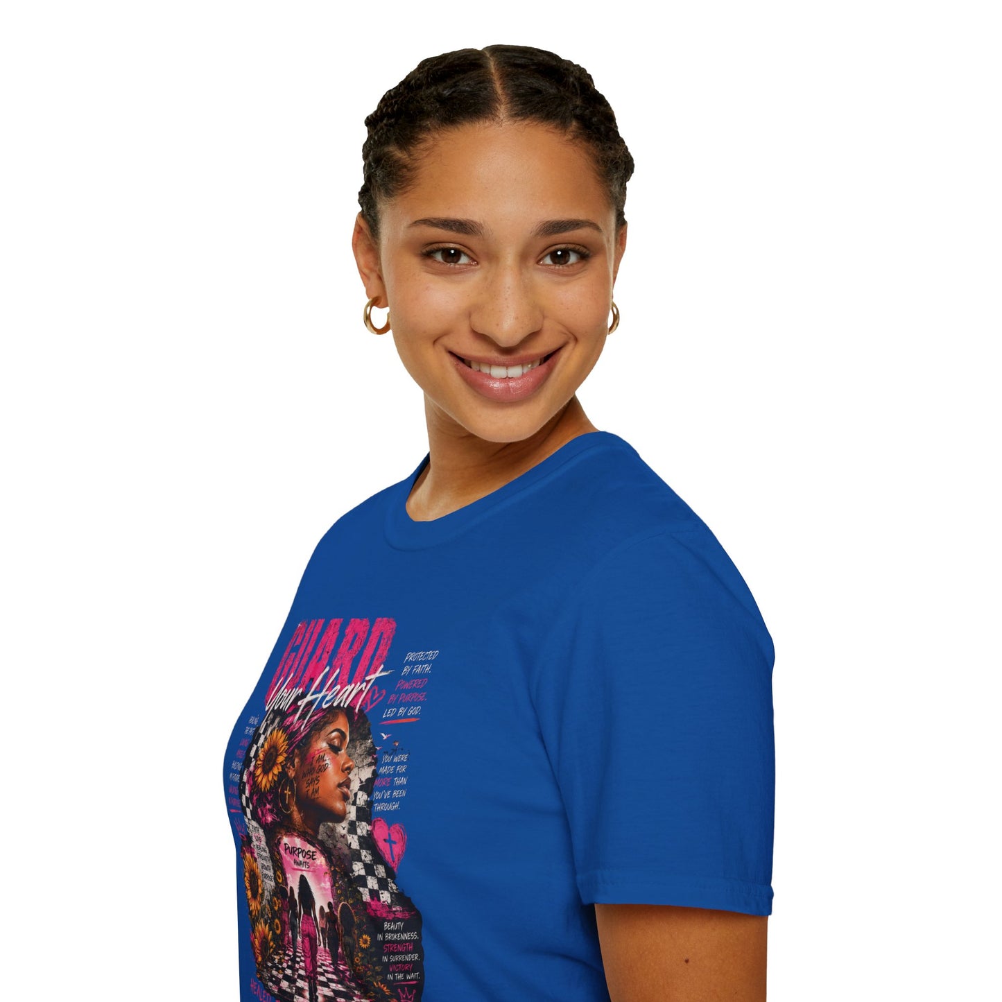 Guard Your Heart T-Shirt — Floral Afrocentric Empowerment Tee