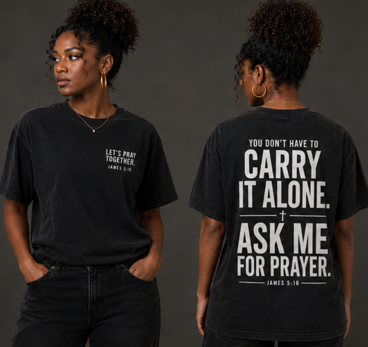 Prayer Support Tee — “Let’s Pray Together” Vintage Crewneck